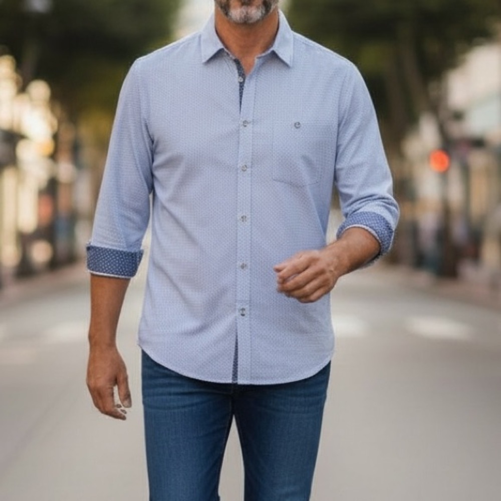 Ted Baker Light Blue Casual Button Down Shirt